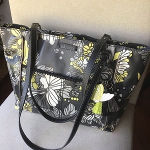 SAKROOTS Artist Circle SHOPPER TOTE 🖤💛EUC!